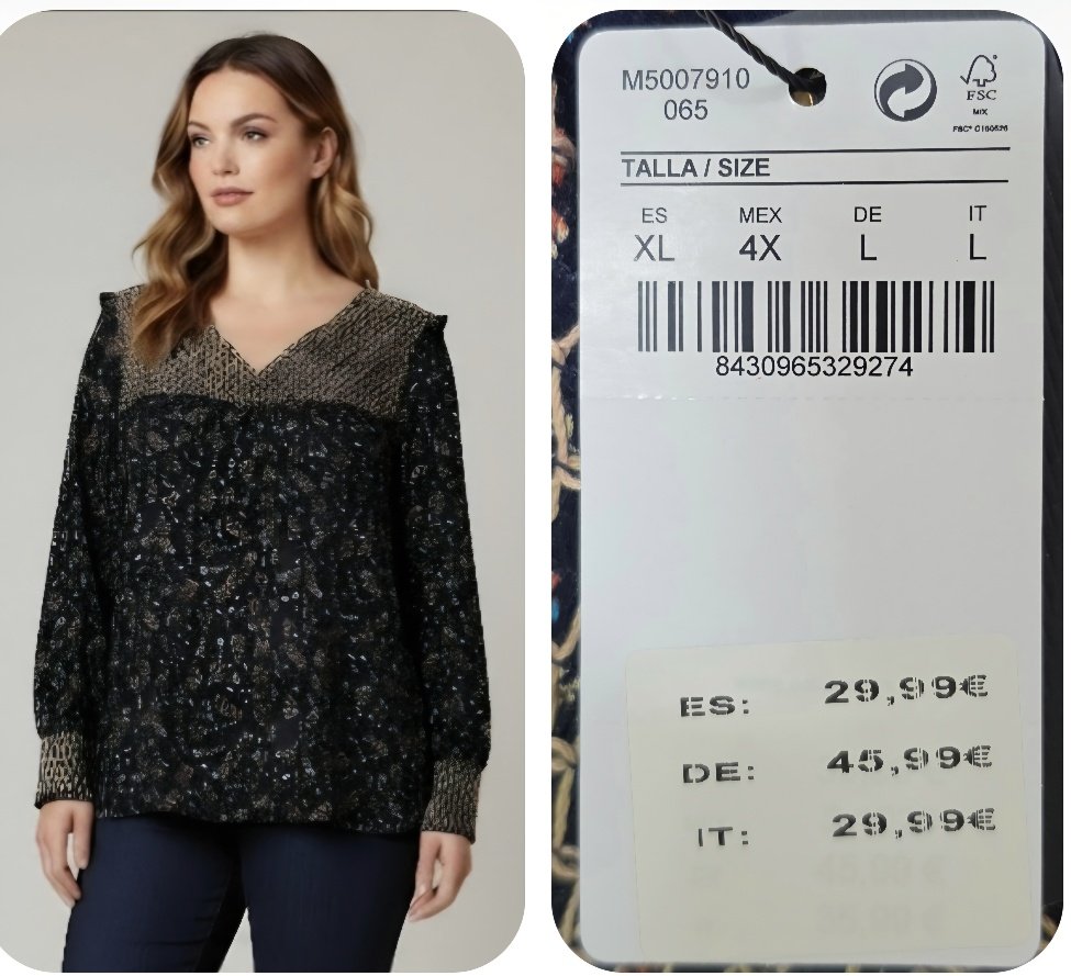 Floral Print Blouse Stock — Ref. 1017